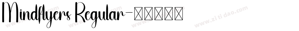 Mindflyers Regular字体转换